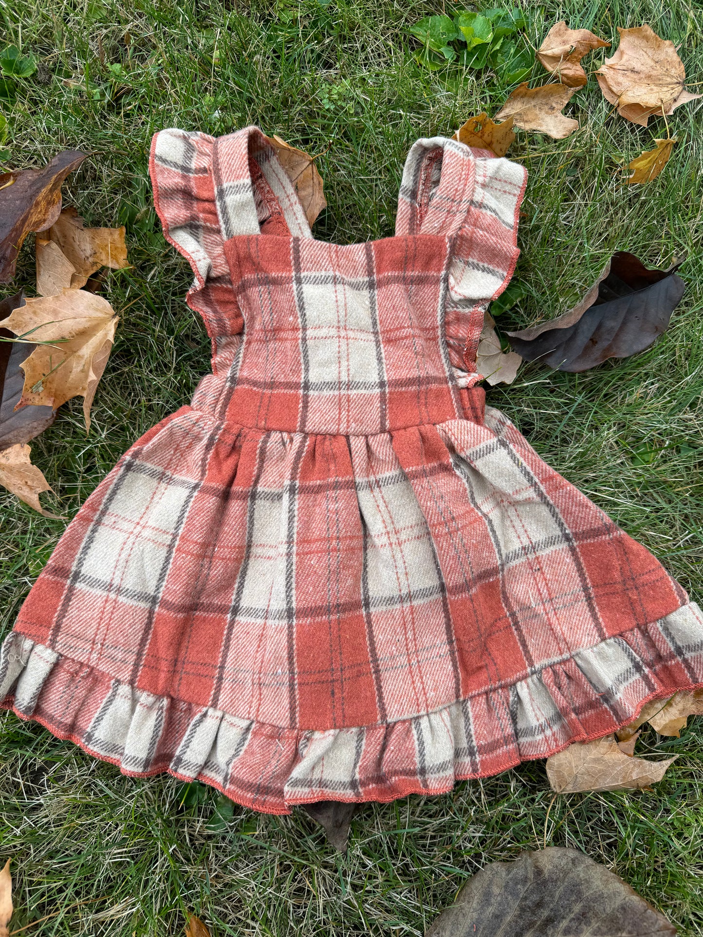 Heather Plaid Suspender Dress