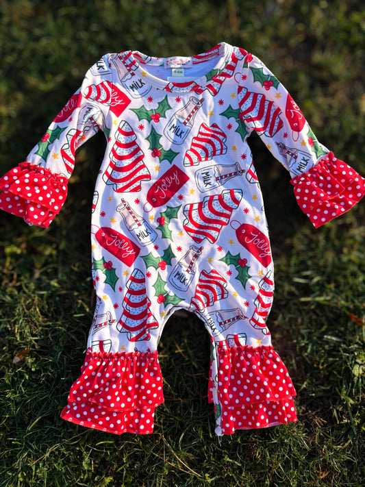 Christmas Snacks Infant Romper