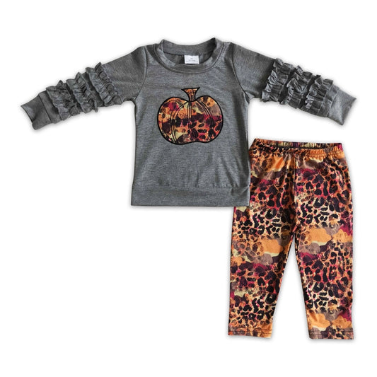 Leopard Pumpkin 2-Piece Outfit